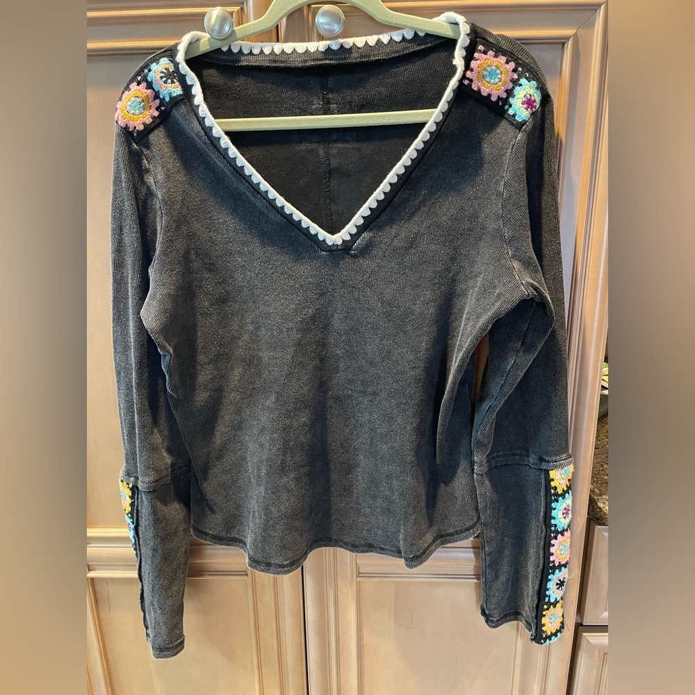 Faded Black Top